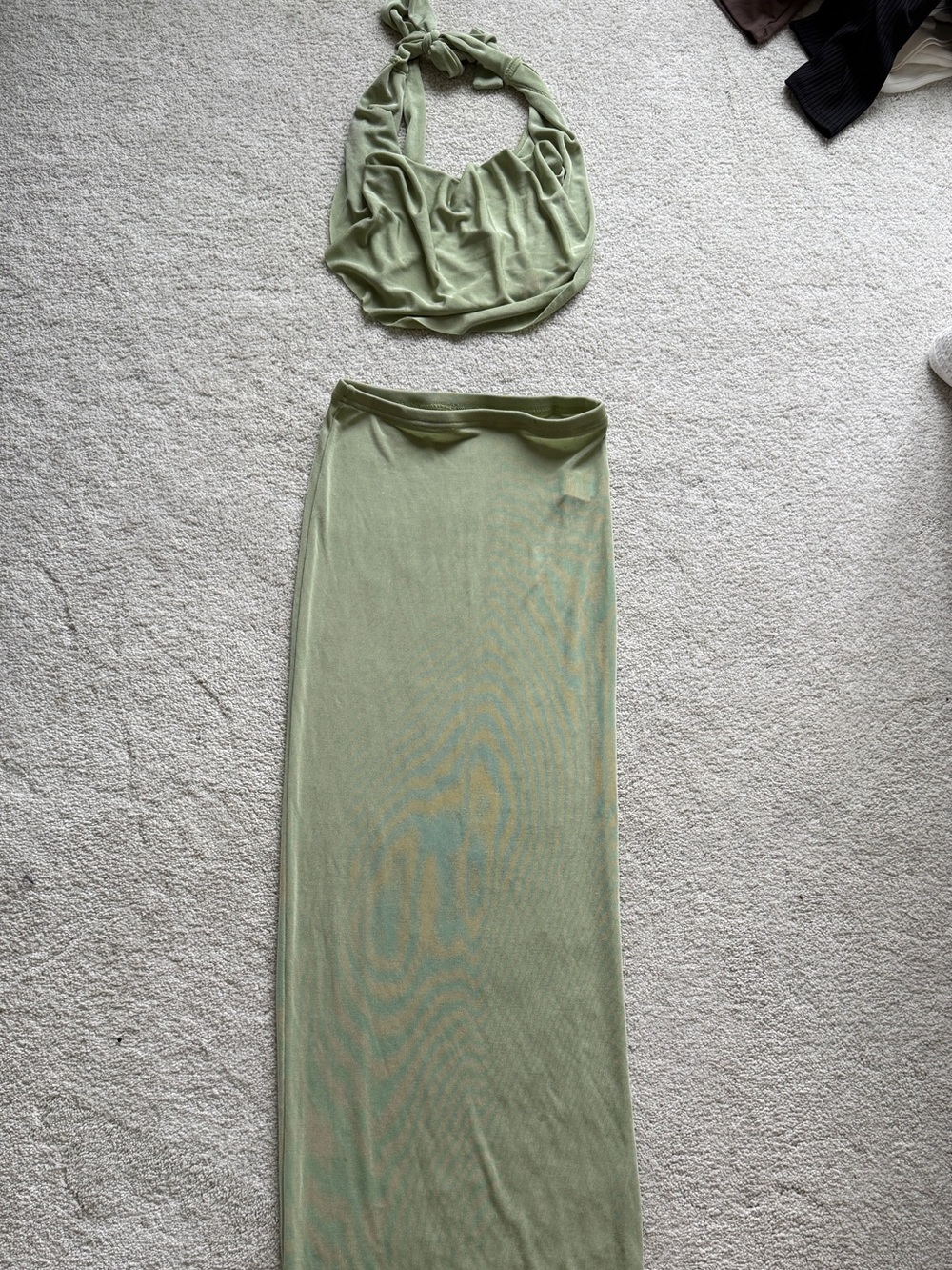 Olive Green Maxi Skirt - Women's Lightweight Straight Skirt